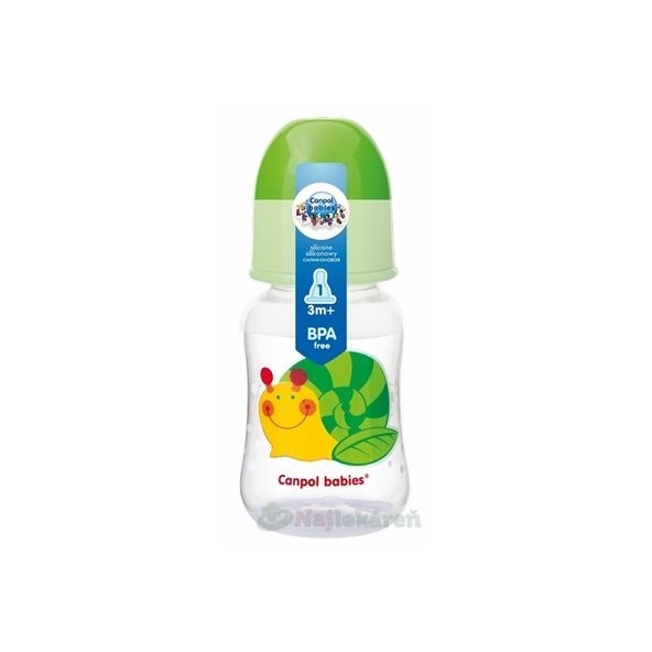 Canpol Babies tvarovaná kojenecká láhev 125 ml