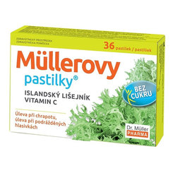 Müllerovy pastilky islandský lišejník + vitamín C bez cukru 36 ks