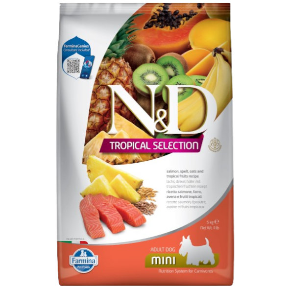 Farmina N&D Dog Tropical Selection AG adult mini losos 1,5 kg