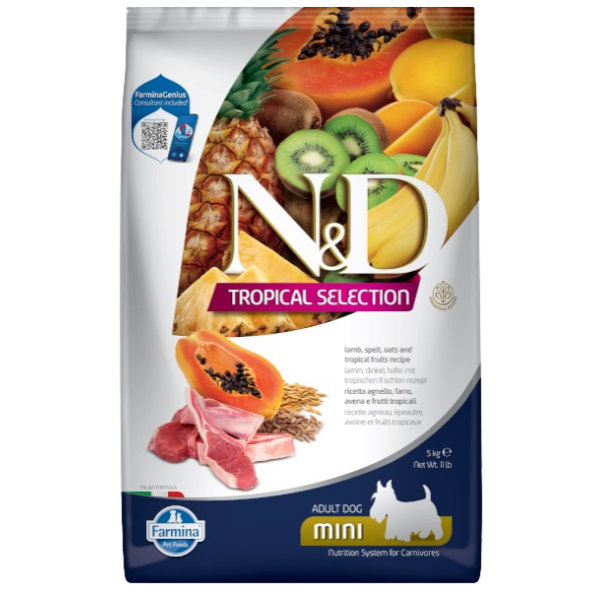 Farmina N&D Dog Tropical Selection AG adult mini jehněčí 1,5 kg