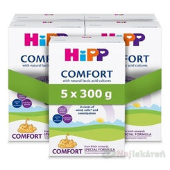 HiPP Comfort kojenecká výživa 5x300 g