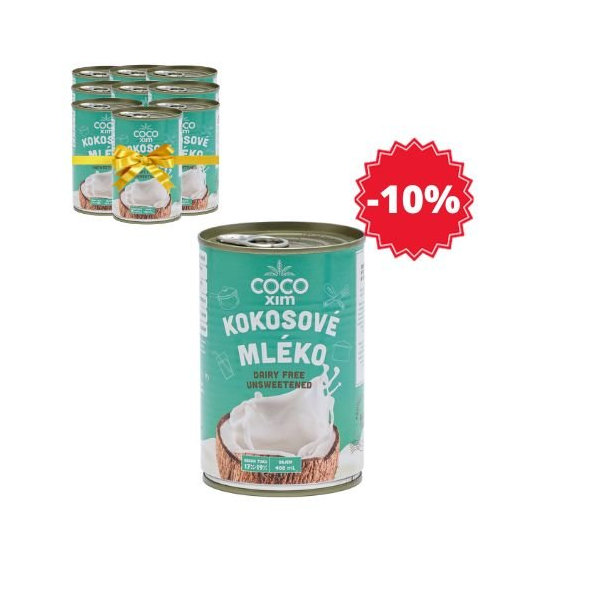 Cocoxim kokosové mléko na vaření 17–19 % XL 12×400 ml