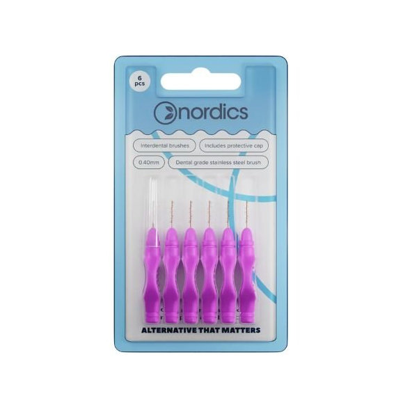 Nordics medzizubní kartáčky 0,4 mm kulaté 6 ks