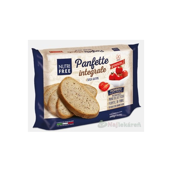 NutriFree Panfette Integrale celozrnný bezlepkový chléb 340 g