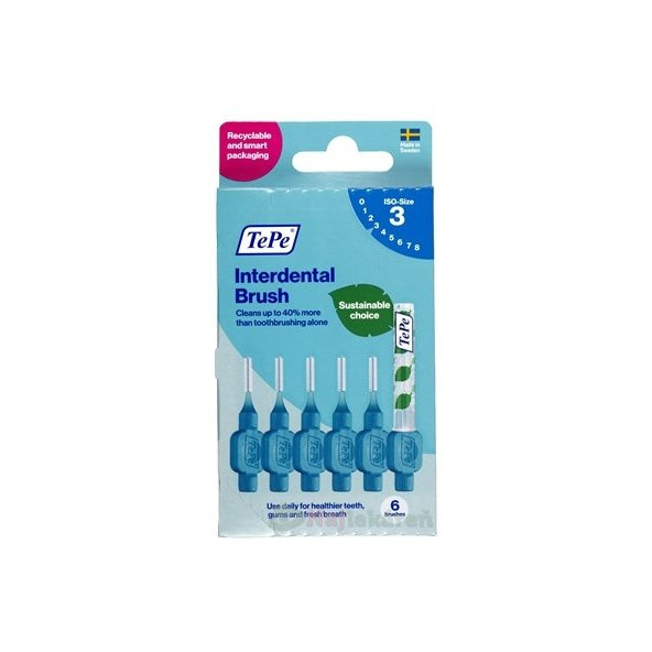 TePe medzizubní kartáčky 0,6 mm size 3 modré 6 ks
