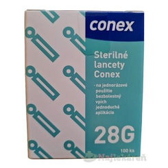 Conex sterilní lancety 28G do odběrového pera 100 ks