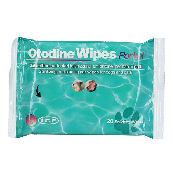 Otodine Wipes Packet vlhčené ubrousky do uší pro psy a kočky 20 ks