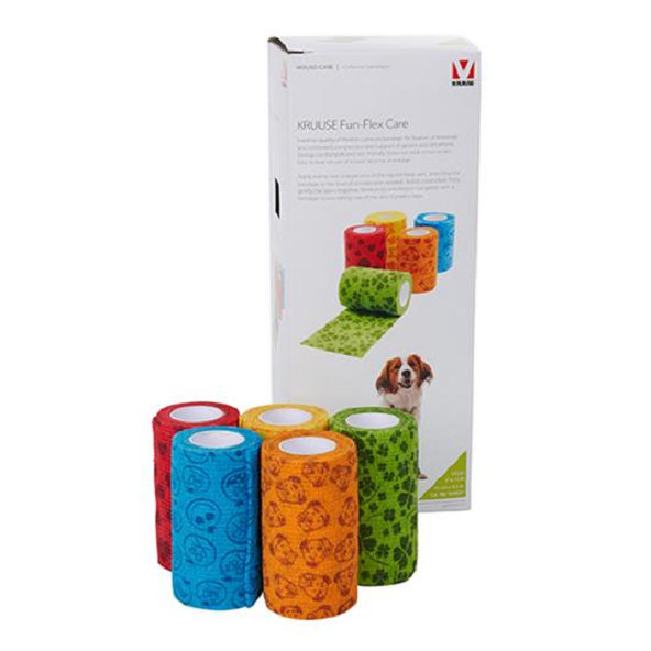 KRUUSE Fun-Flex Care bandáž 5 cm × 4,5 m 10 ks