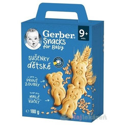 Gerber Snacks for Baby dětské sušenky 9 m+ 180 g