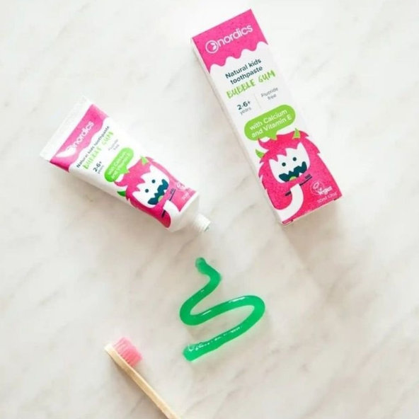 Nordics dětská zubní pasta Bubble Gum 50 ml