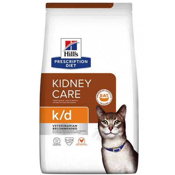 Hill's Diet Feline k/d Dry granule pro kočky 1,5 kg