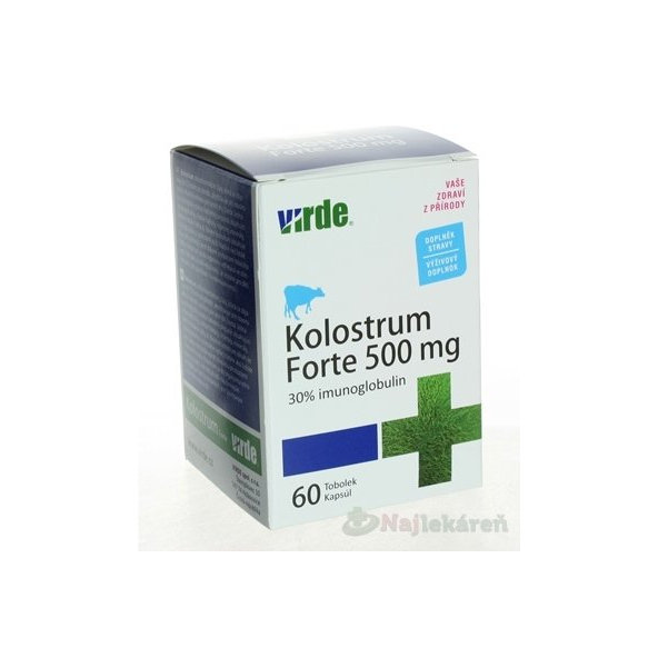 Virde Kolostrum Forte 500 mg 60 kapslí