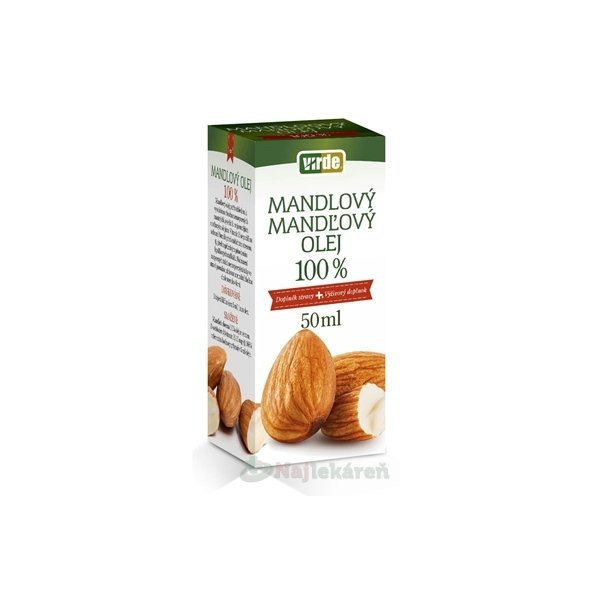 Virde mandľový olej 100% 50 ml