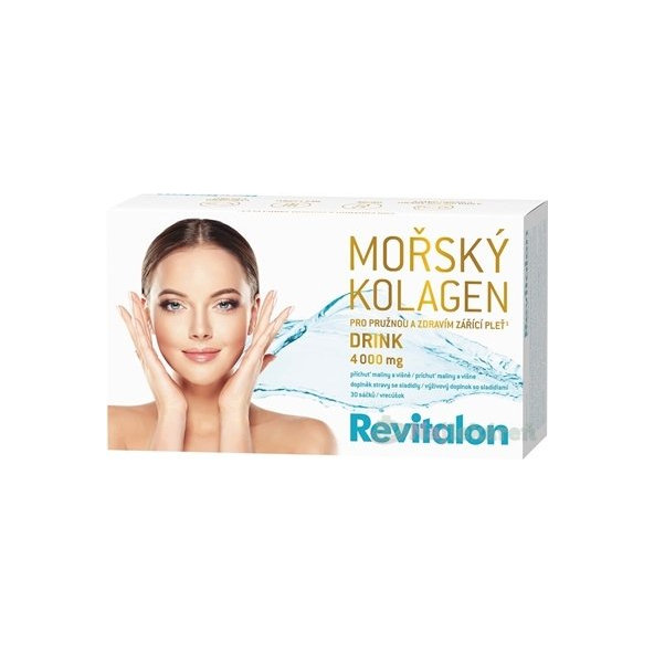 Vitar Revitalon mořský kolagen drink 4000 mg malina višně 30 sáčků