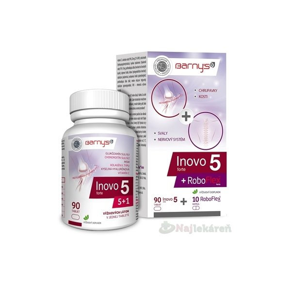 Barny's INOVO 5 Forte 90 tablet a RoboFlex Forte 10 kapslí