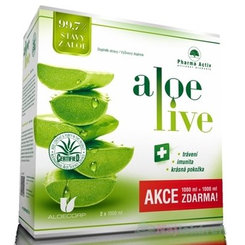 Pharma Activ AloeLive šťava z aloe vera 99,7% 2x 1000 ml