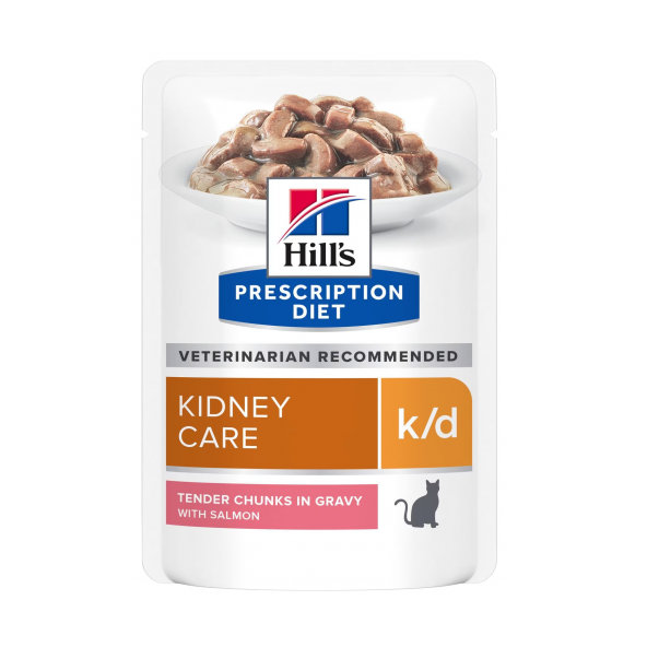 Hill's PD Feline k/d Salmon kapsička pro kočky 12x85 g