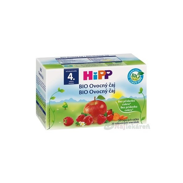 HiPP BIO ovocný čaj 4m+ 20x2 g