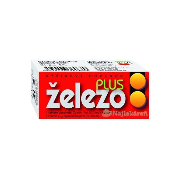 Naturvita Železo Plus 60 tablet