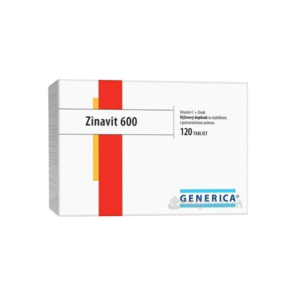 Generica Zinavit 600 pomeranč 120 tablet
