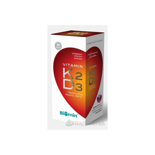 Biomin Vitamin K2 + D3 Protect 30 kapslí