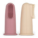 PETITE&MARS silikonové kartáčky na prst TAKE&MATCH Rose Sand 0 m+ 2 ks