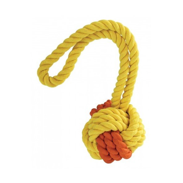 Hip Hop Dog Monty míč s lanem 6,5/24 cm