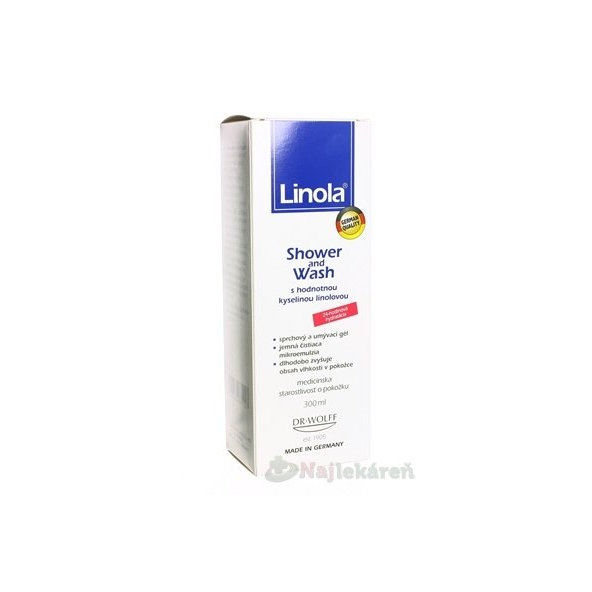 Linola Shower and Wash emulzní gel 300 ml