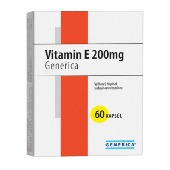 Generica Vitamin E 200 IU 60 kapslí