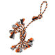 Hip Hop Dog bavlněné přetahovadlo SPIDER šedá oranžová 51 cm/150 g