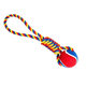 Hip Hop Dog vrhací přetahovadlo s tenisákem barevné 6 cm/36 cm 130 g