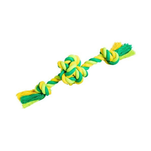 Hip Hop Dog bavlněný míč se 2 rameny limetková zelená 22 cm/80 g