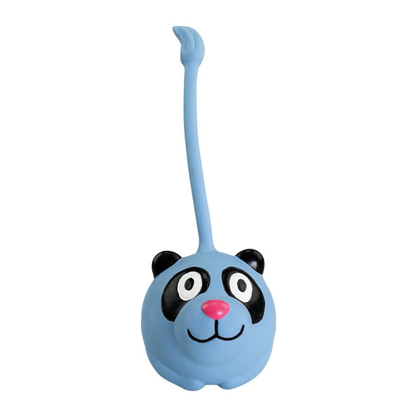 Hip Hop Dog míček panda s vysokým ocasem se zvukem latex 8×20 cm