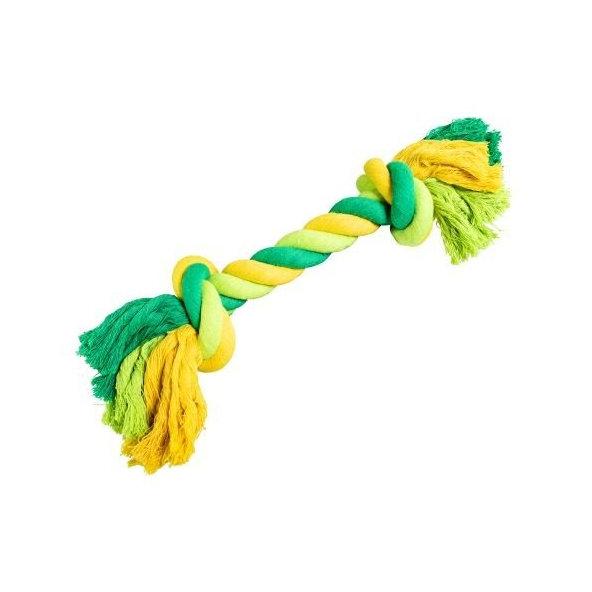 Hip Hop Dog bavlněný uzel limetková zelená 41 cm/460 g
