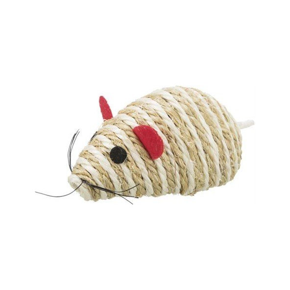TRIXIE Mouse XXL sisalová hračka pro kočky s šantou 10 cm