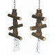 TRIXIE Toy with Chain/Rope dřevěná hračka pro andulky 40 cm