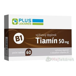 Plus Lekáreň Tiamin 50 mg vitamín B1 60 tablet