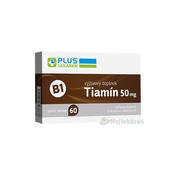 Plus Lekáreň Tiamin 50 mg vitamín B1 60 tablet