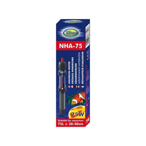 Aqua Nova NHA-75 ohřívač do akvária s termostatem 75 W
