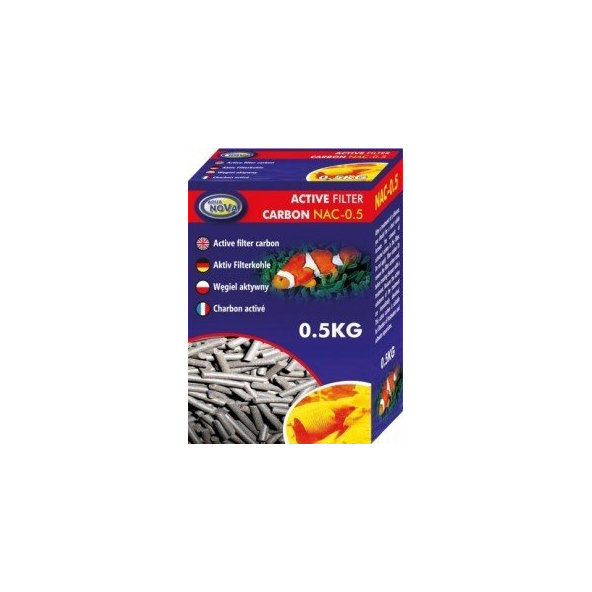 Aqua Nova aktivní uhlí do akvarijních filtrů 500 g