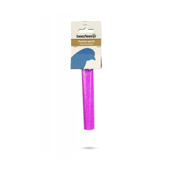 Beeztees bidlo pro ptáky přírodní materiál pemza růžové 15 cm