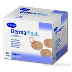Dermaplast Sensitive Spots kulaté náplasti průměr 22 mm 200 ks