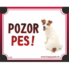 HP cedulka POZOR PES – Jack Russell teriér