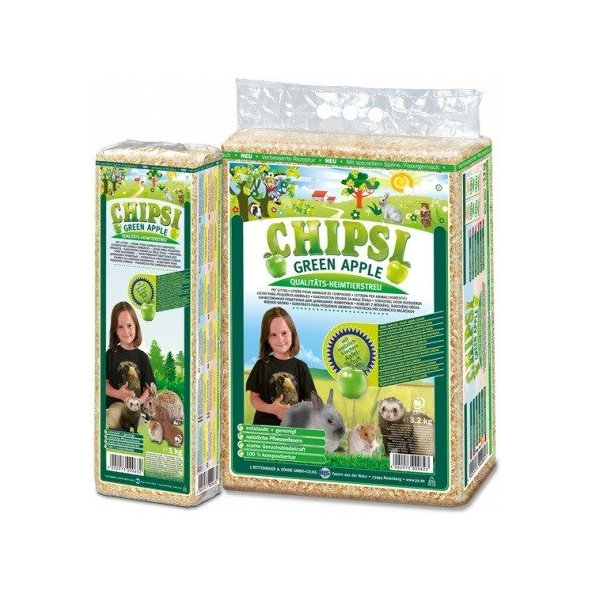 JRS Chipsi Green Apple podestýlka 15 l 1 kg