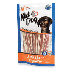 KID DOG kachní proužky carpaccio pro psy 80 g