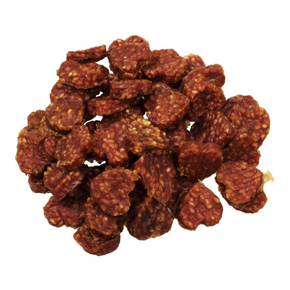 Happet masové pamlsky kachní srdíčka s rýží 4 cm 500 g