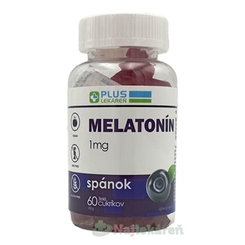 Plus Lekáreň Melatonin příchuť borůvka žželé bonbóny 60 ks