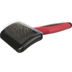 TRIXIE Soft Brush měkká plastová kefa pro psy 9 × 16 cm