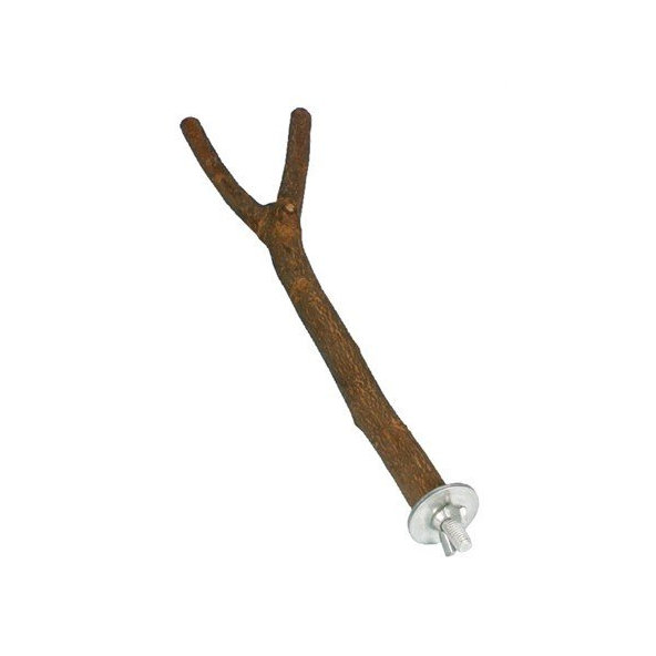 TRIXIE Bidlo Y tvar šroubovací kůra dřevo 35 cm Ø18 mm
