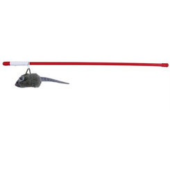 TRIXIE Squeaky Mouse udica s myšou pro kočky 47 cm